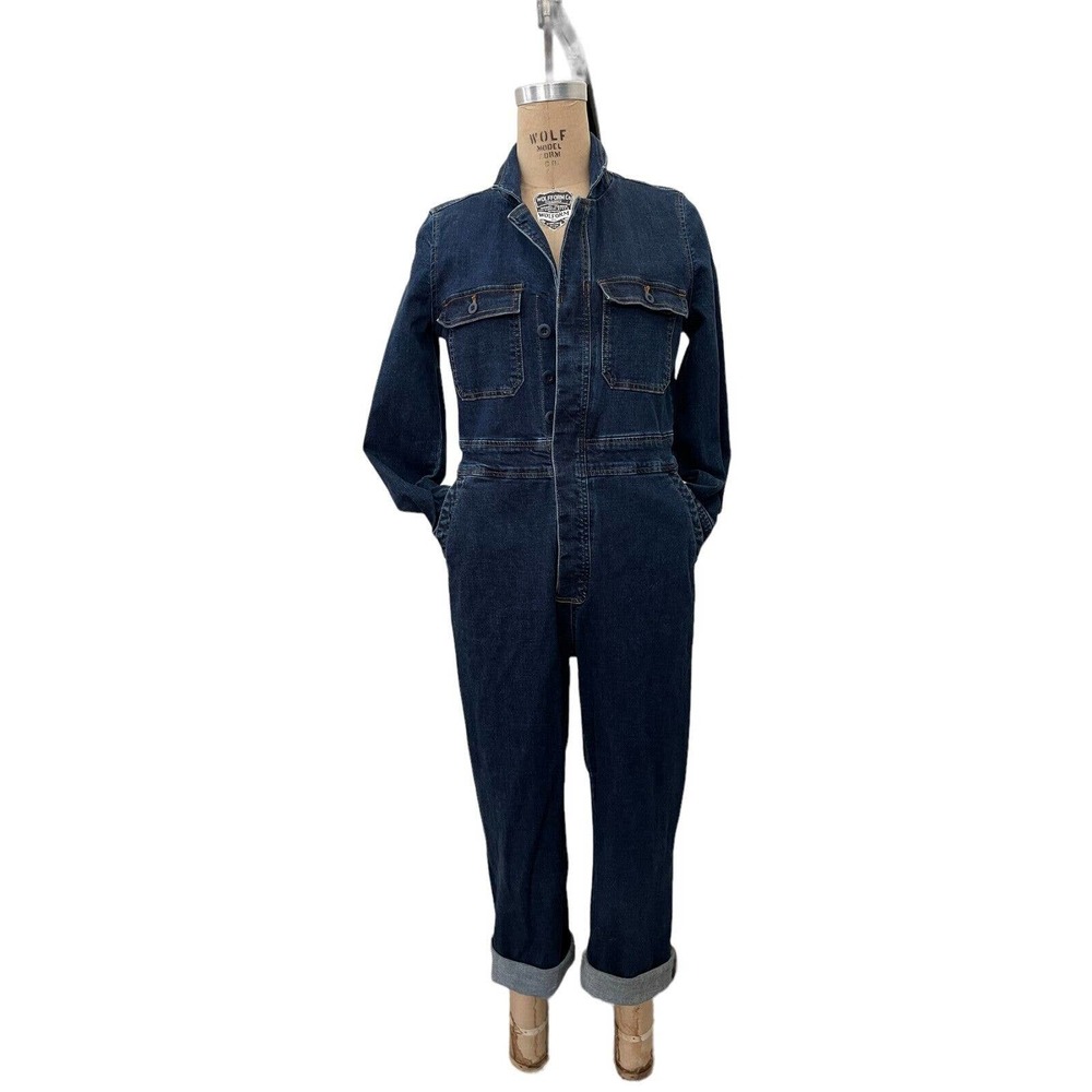 Madewell Dark Indigo Denim Jumpsuit
